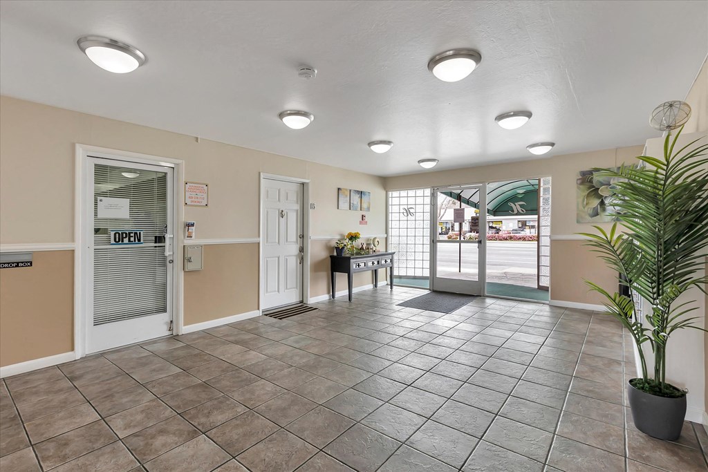 The Hamilton lobby and Rental Office