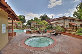 Year-Round Hot Tub And Spa at Casa Alberta Apartments, Sunnyvale, CA