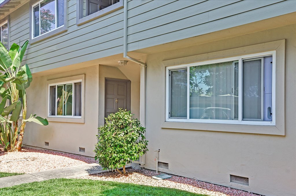 A house with a green lawn and a tree in front.