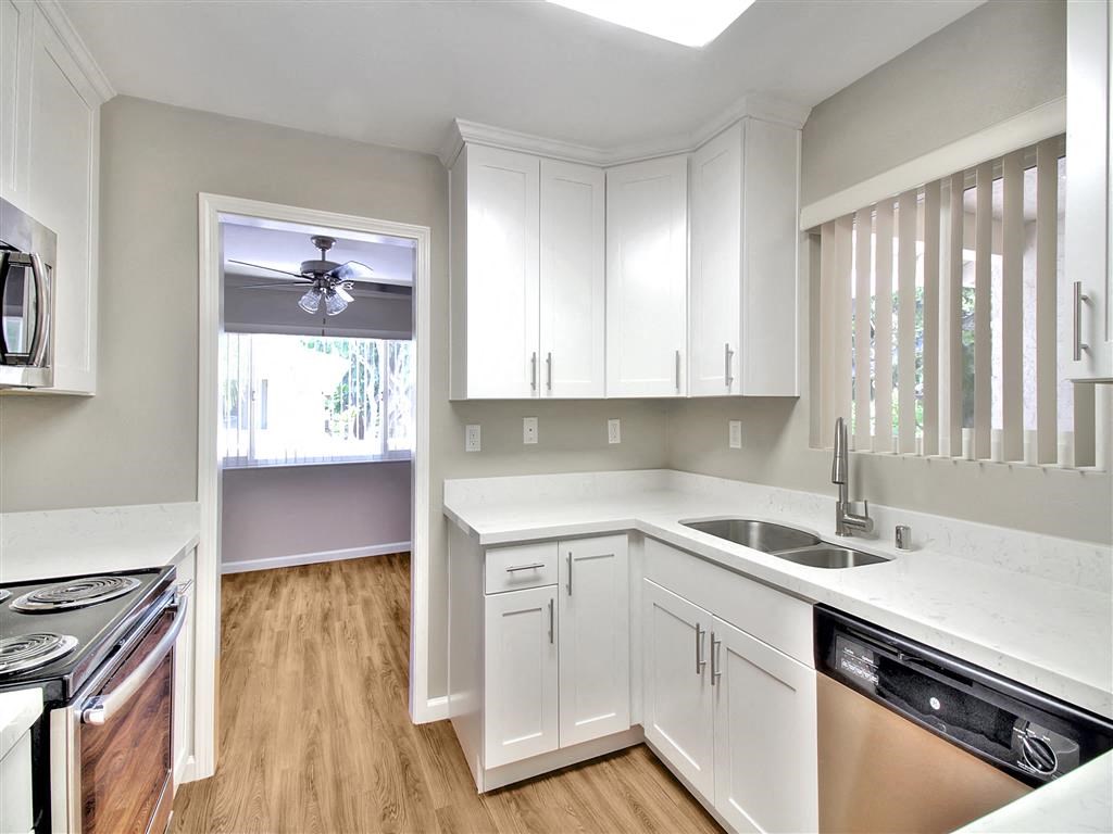 Kitchen With Custom Cabinetry at Laurel Grove Apartments, Menlo Park, 94025