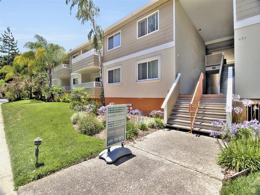 Leasing Office Exterior at Laurel Grove Apartments, Menlo Park, CA
