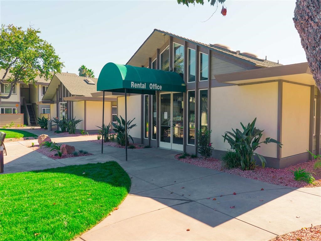Rental Office Exterior View at Balboa Apartments, Sunnyvale, CA, 94086