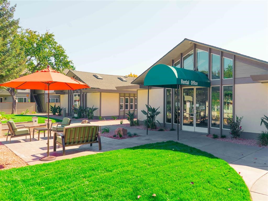 Rental Office Exterior at Balboa Apartments, California, 94086