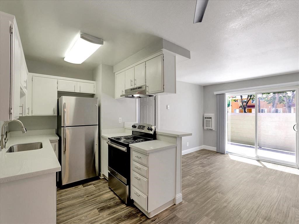 Kitchen Unit at Casa Alberta Apartments, California