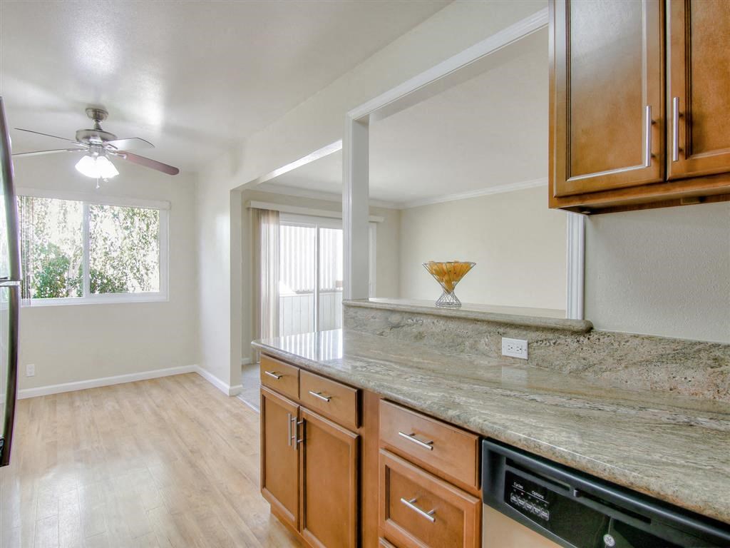 Granite Counter Tops In Kitchen at Magnolia Place Apartments, Sunnyvale, CA, 94087