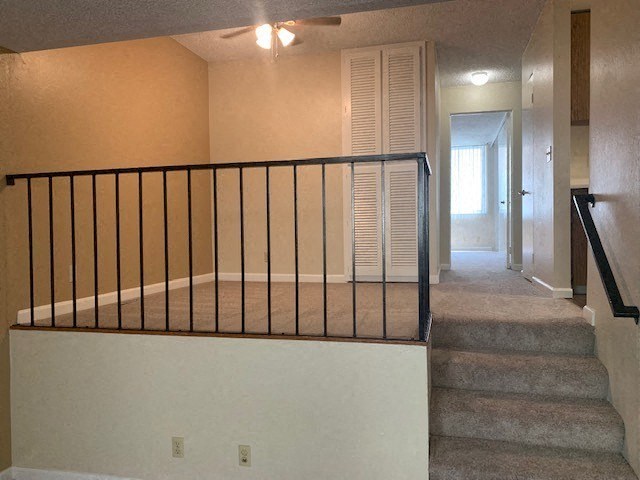 a staircase in an empty house with stairs