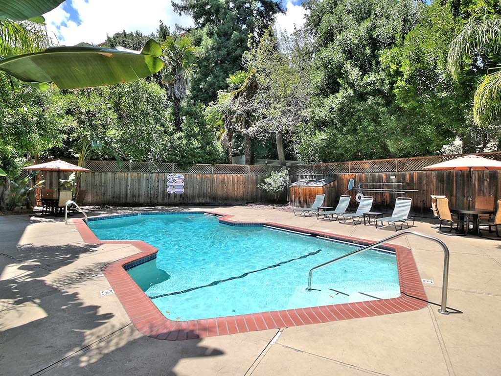 Pool view at Ambassador, San Mateo, California