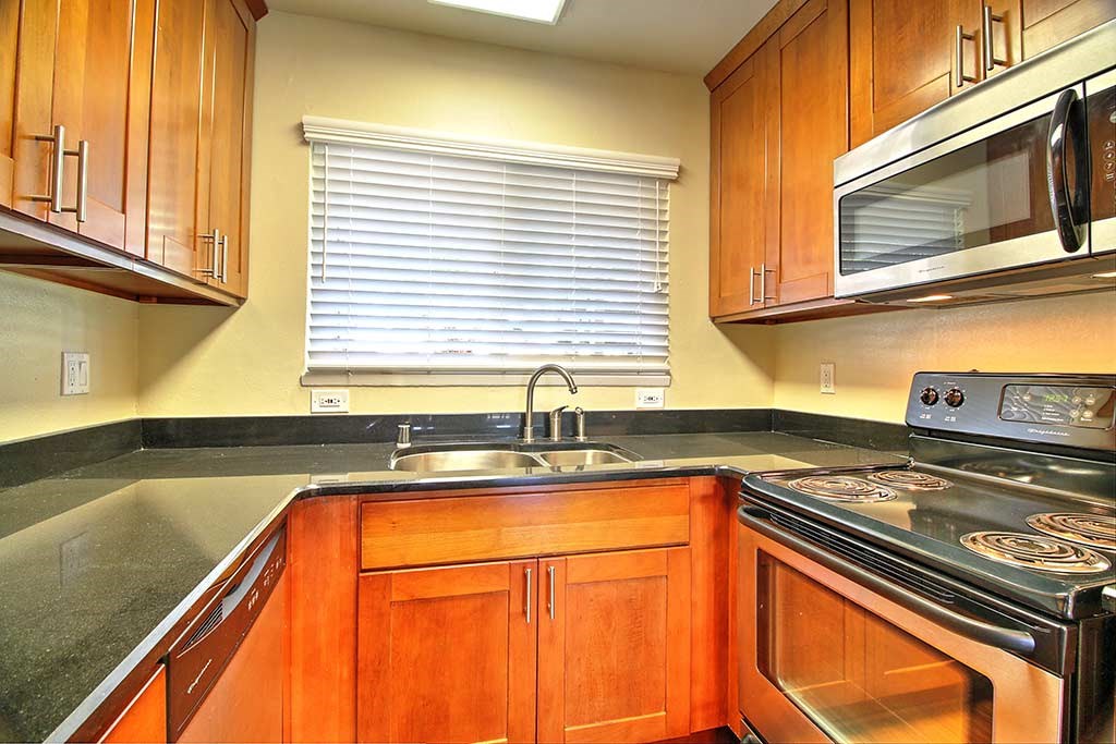 Remodeled Kitchen at Sharon Grove Apartments, California