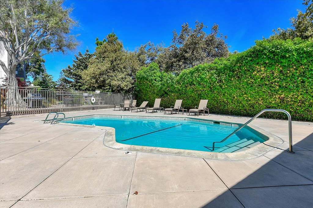 Pool view at The Luxe, Santa Clara