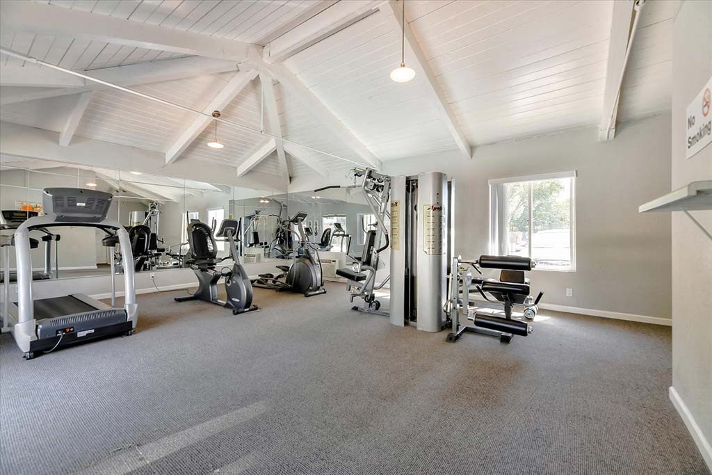 Fitness center equipment at The Luxe, California, 95051