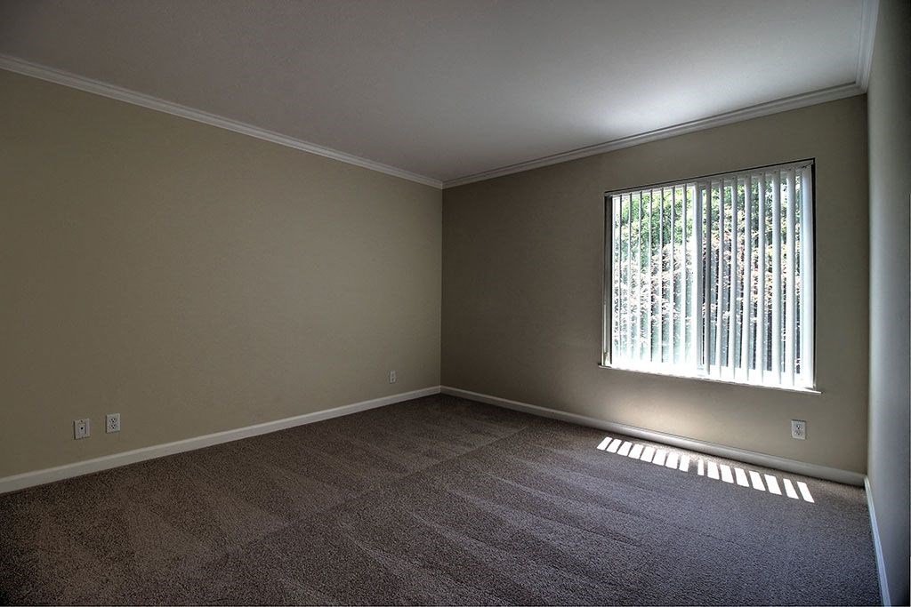 Attached closet in bedroom and window view at Wellesley Crescent, California