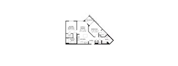 A black and white image of a house floor plan.