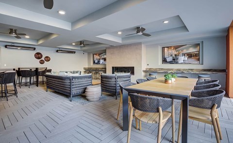 Modern dining room at Renaissance Square, Concord, 94520
