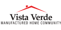 A logo for Vista Verde Manufactured Home Community.