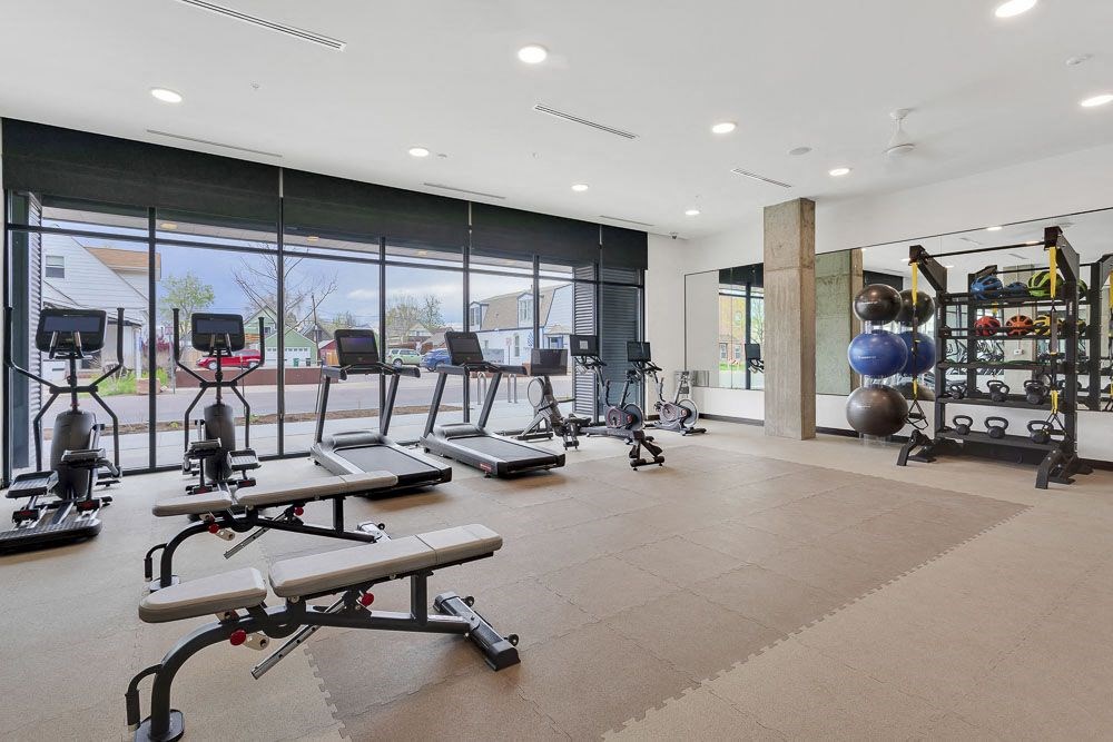 the gym at the preserve at great pond apartments in windsor, ct