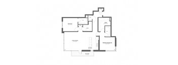 a black and white floor plan of a house
