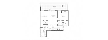 a floor plan of a home with an open floor plan