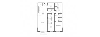 the diagram of the floor plan of the residence shows the layout of the bedrooms