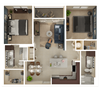 2 Bedrooms 2 Baths