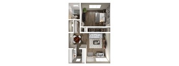 a floor plan of a 1 bedroom apartment at the biltmore apartments in dallas,