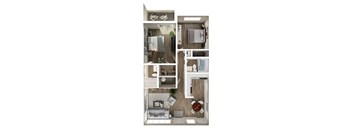 a floor plan of a 1 bedroom apartment at the arlington in columbus oh