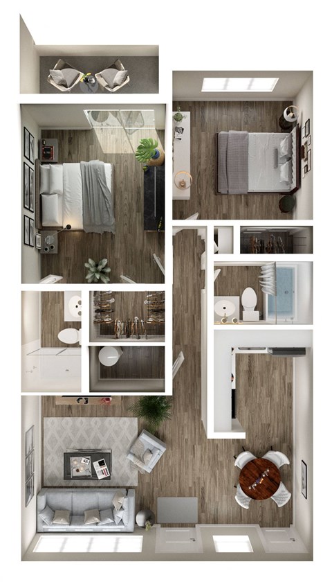 a floor plan of a 1 bedroom apartment at the arlington in columbus oh