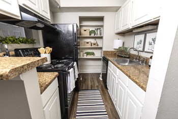 Kitchen with Black Appliances