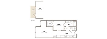 a floor plan of a two bedroom apartment