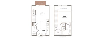 a floor plan of a bedroom apartment