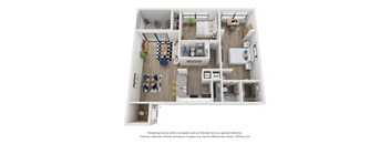 a floor plan of the villas at houston levee west apartments in cordova,