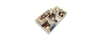 Ridgley - 3D Floor Plans (Furnished)