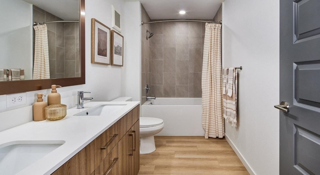 Model Bathroom wit Shower Tub