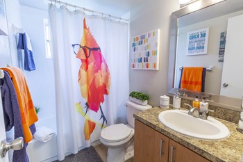 Vue on 67th Model Bathroom with Tub Shower - Photo Gallery 34