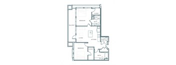 a floor plan of a residence with bedrooms and baths