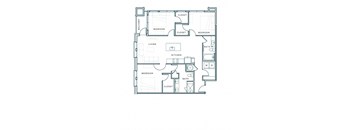 a floor plan of a bedroom apartment