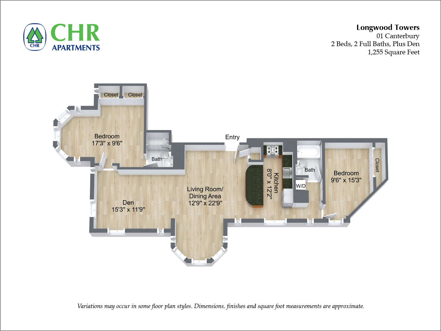 Canterbury - 2 Bed/2 Bath