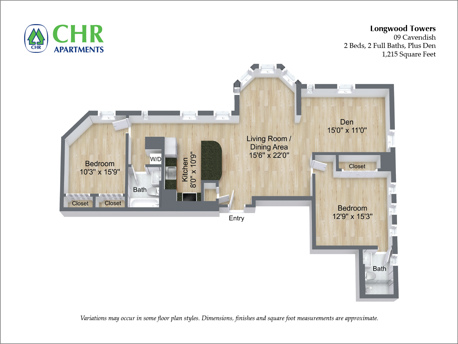 Cavendish - 2 Bed/2 Bath