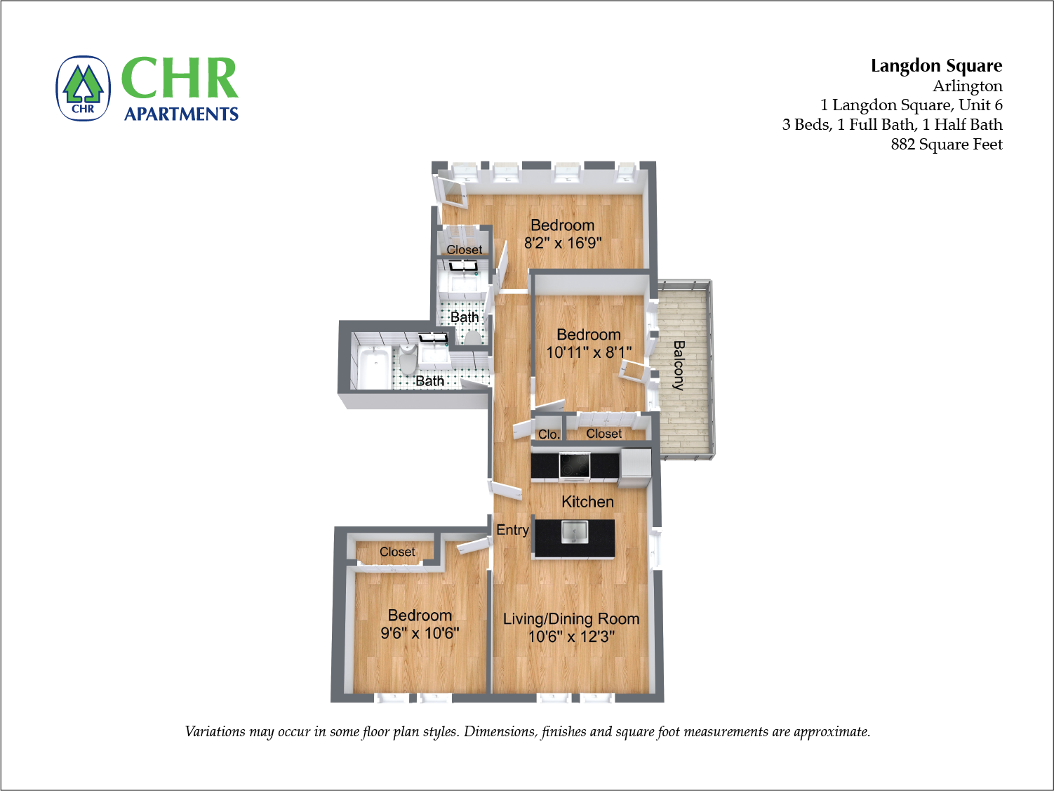 Langdon Square Apartments in Cambridge MA - 3 Bedroom