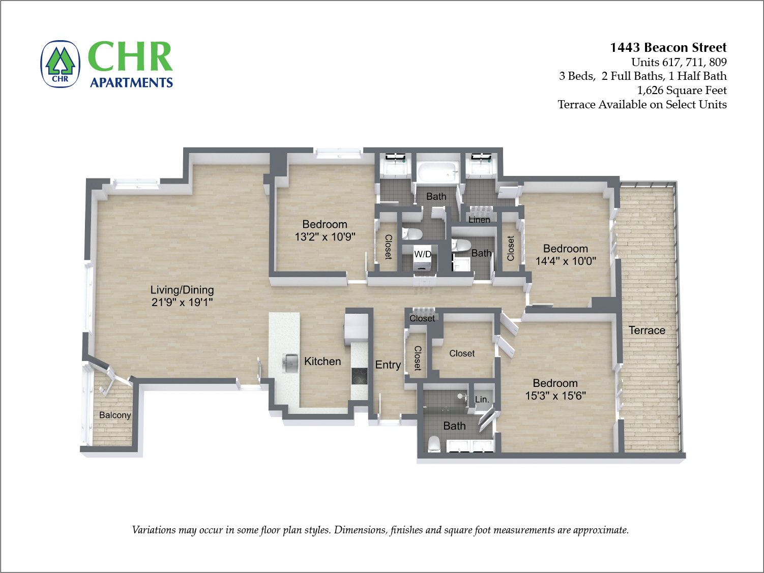 1443 Beacon 3 Bed/3 Bath