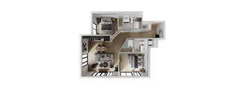 2 Bedroom 2 Bathroom C