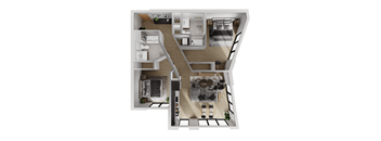 2 Bedroom 2 Bathroom D