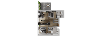 2 Bedroom 2 Bathroom A