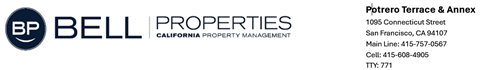 A logo for Bell Properties is displayed on a white background.