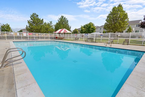Heated pool with sundeck