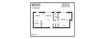 the floor plan of novo residences