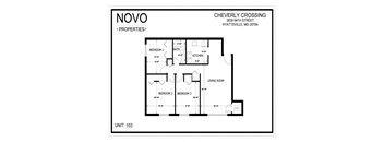 the floor plan of the crossing affordable housing project