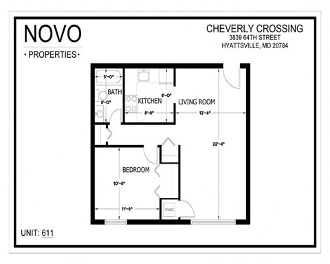 the floor plan of the crossing affordable housing unit