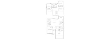 A floor plan of a house with labeled rooms and dimensions.