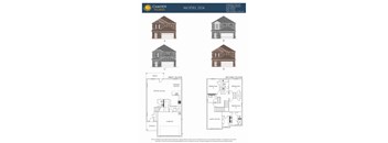 A drawing of a house layout by Camden Homes.