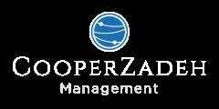 The image features the logo of CooperZadeh Management, which includes a stylized globe with a grid pattern.